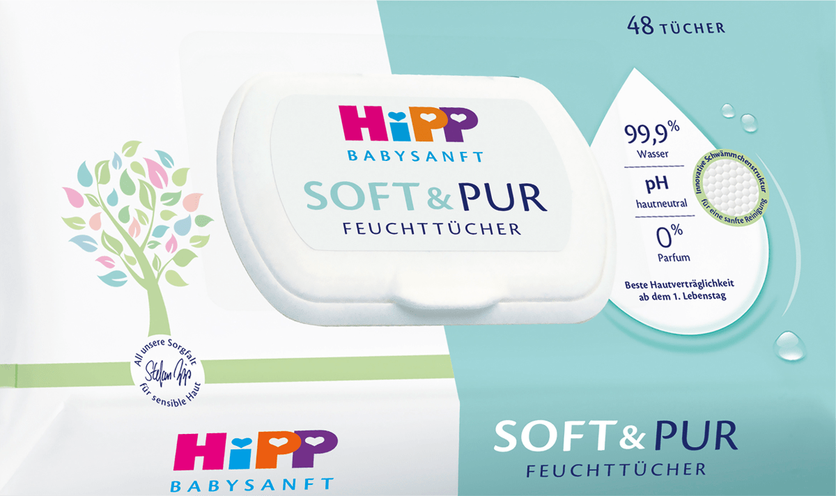 Feuchttücher Soft & Pur 18x48 St., 864 St
