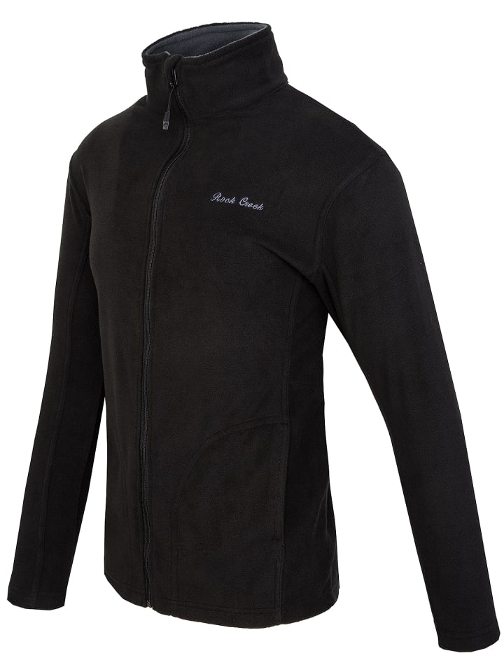 Rock Creek Fleecejacke in Schwarz günstig kaufen