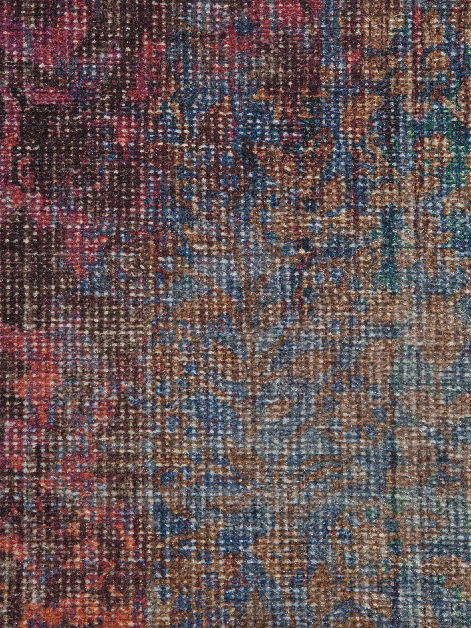 Keles Vintage-Teppich, Vintage Blau