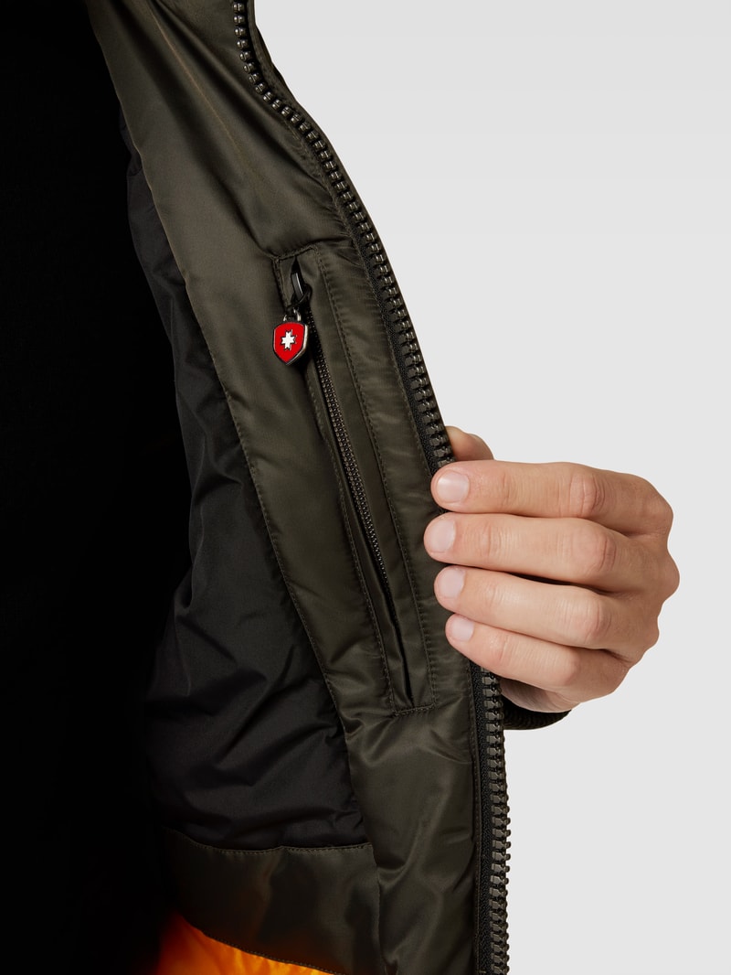 Funktionsjacke mit Kapuze Modell 'CICERO' in olivgrün