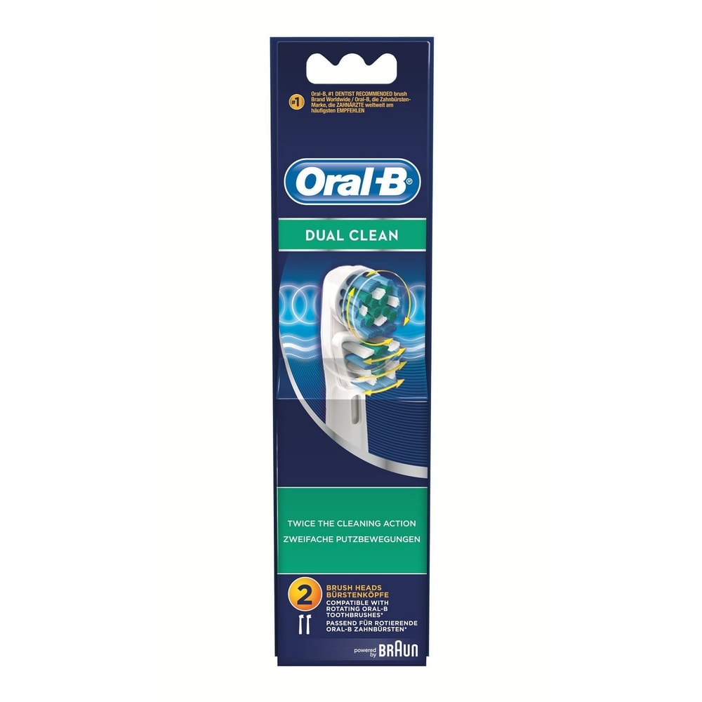 oral-b Oral-B - Dual Clean - Brossettes x2 Brossettes De Rechange