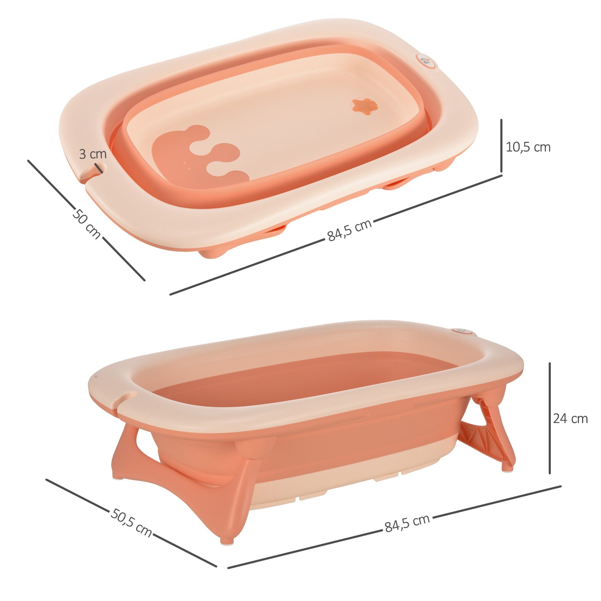 HOMCOM Babybadewanne