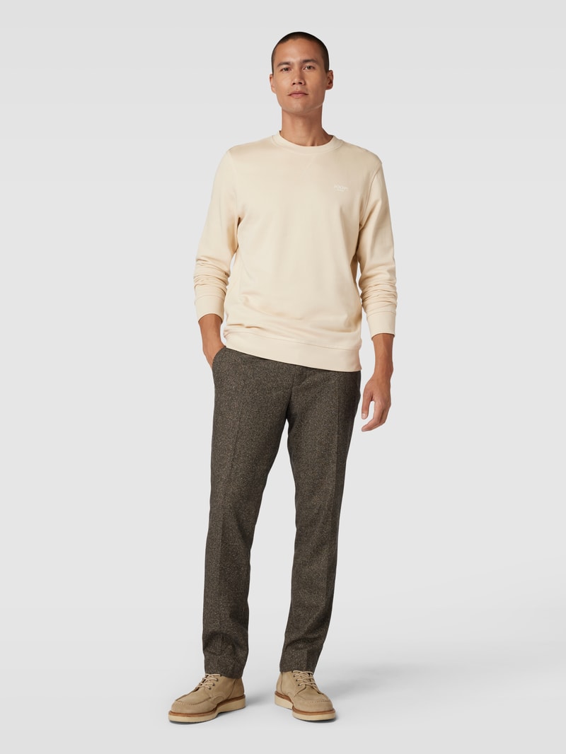 Sweatshirt aus reiner Baumwolle Modell 'Salazar' in weiß