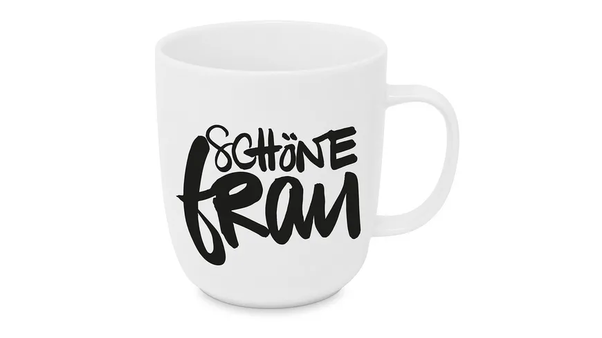 Design@Home Becher Mug 2.0 Schöne Frau weiß/ schwarz