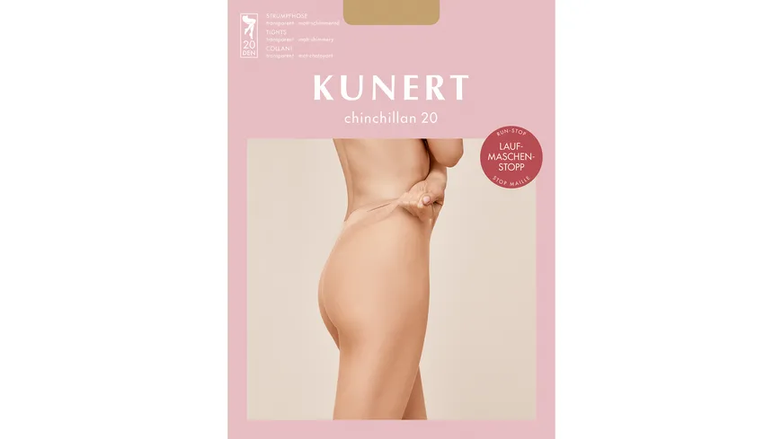 KUNERT Damen Feinstrumpfhose Chinchillan 20 DEN black