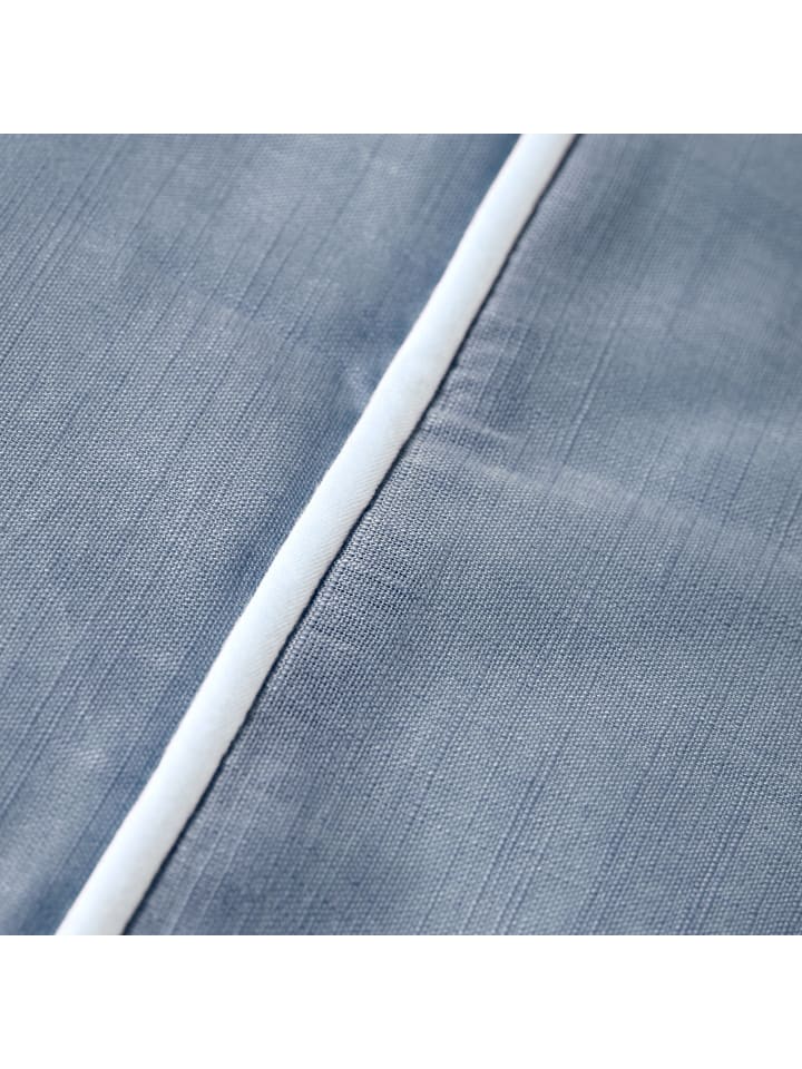 nordic coast company  Hochwertige Babybettwäsche in Blau Grau 80x80 cm günstig kaufen 80x80 cm