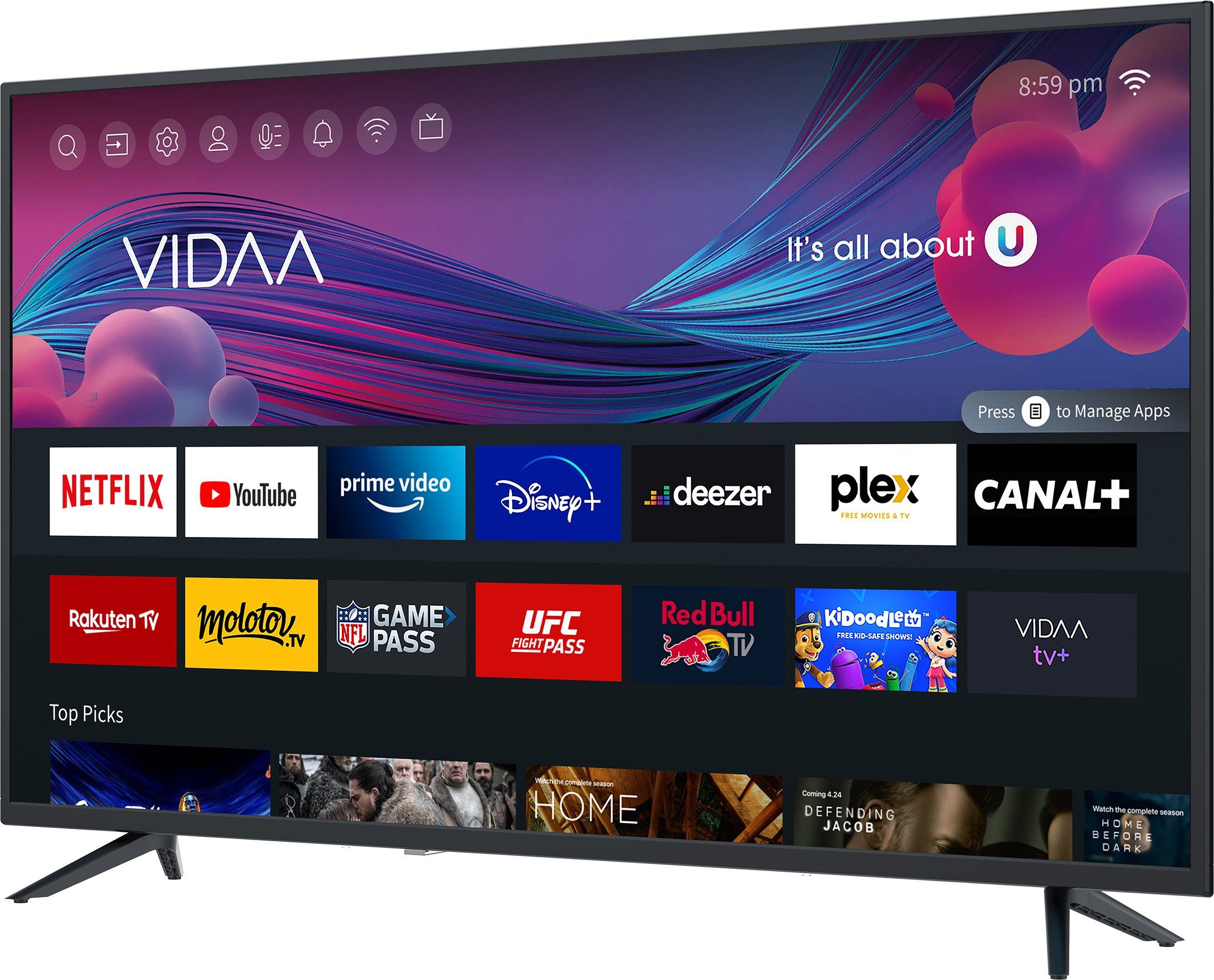 Jay-Tech S43U34302VJ LCD-LED Fernseher (109,00 cm/43 Zoll, 4K Ultra HD, Smart-TV)