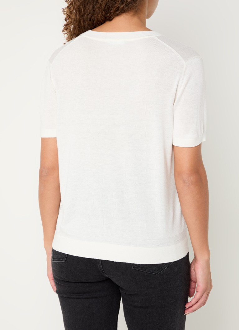 Benetton Fine-knit top in silk blend