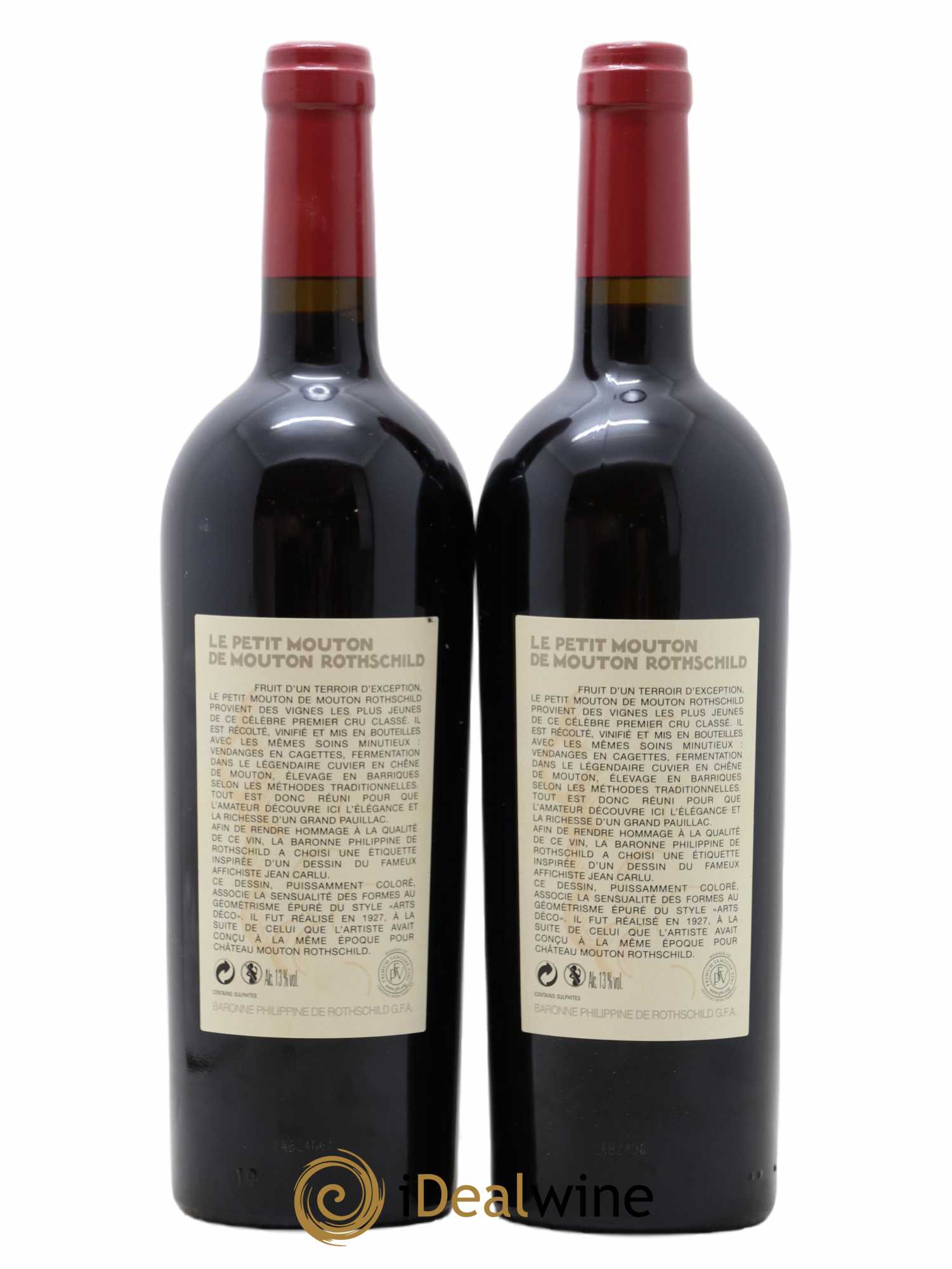 Petit Mouton Second Vin  2005 - Lot de 2 Bouteilles