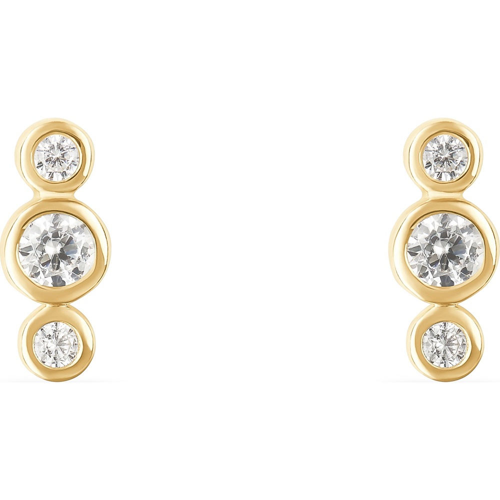 FAVS Boucles d'oreilles à fermoir à poussette 375 Or jaune Boucles d'oreilles