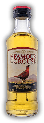 Famous Grouse Scotch Blended Whisky 0,05 Liter Famous Grouse Scotch Blended Whisky 0,05 Liter Der schottische Klassiker - ausgewogen, vollmundig und fein. 0,05	 Liter - Vol 40%