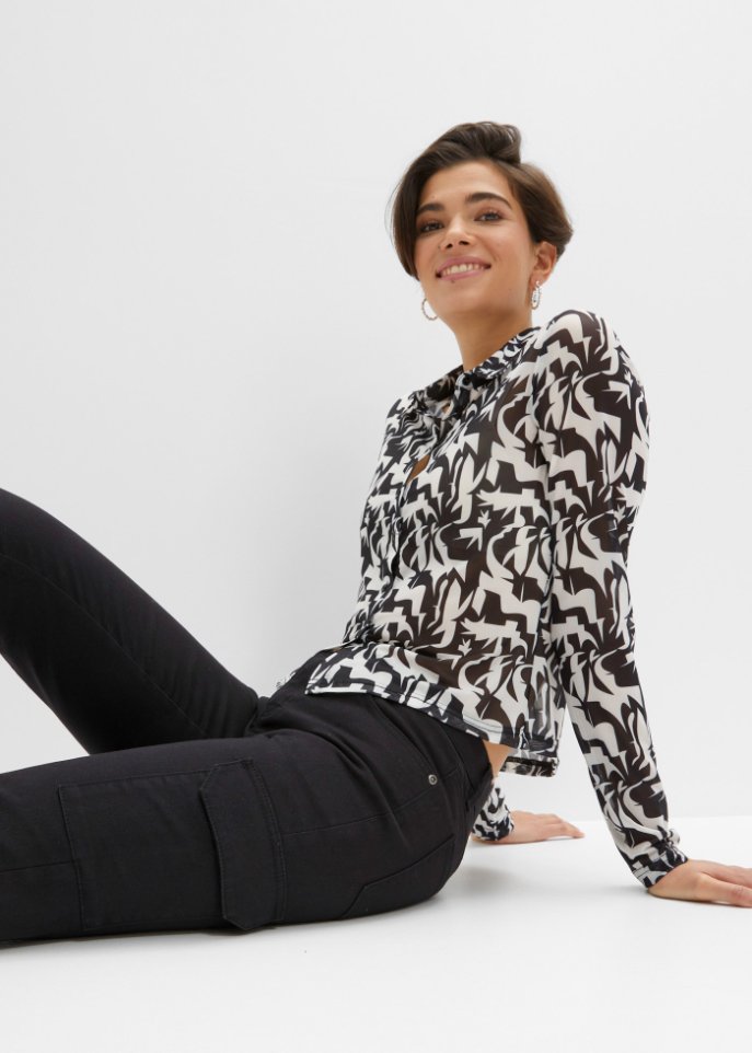 Capri-Hose im Cargo-Look