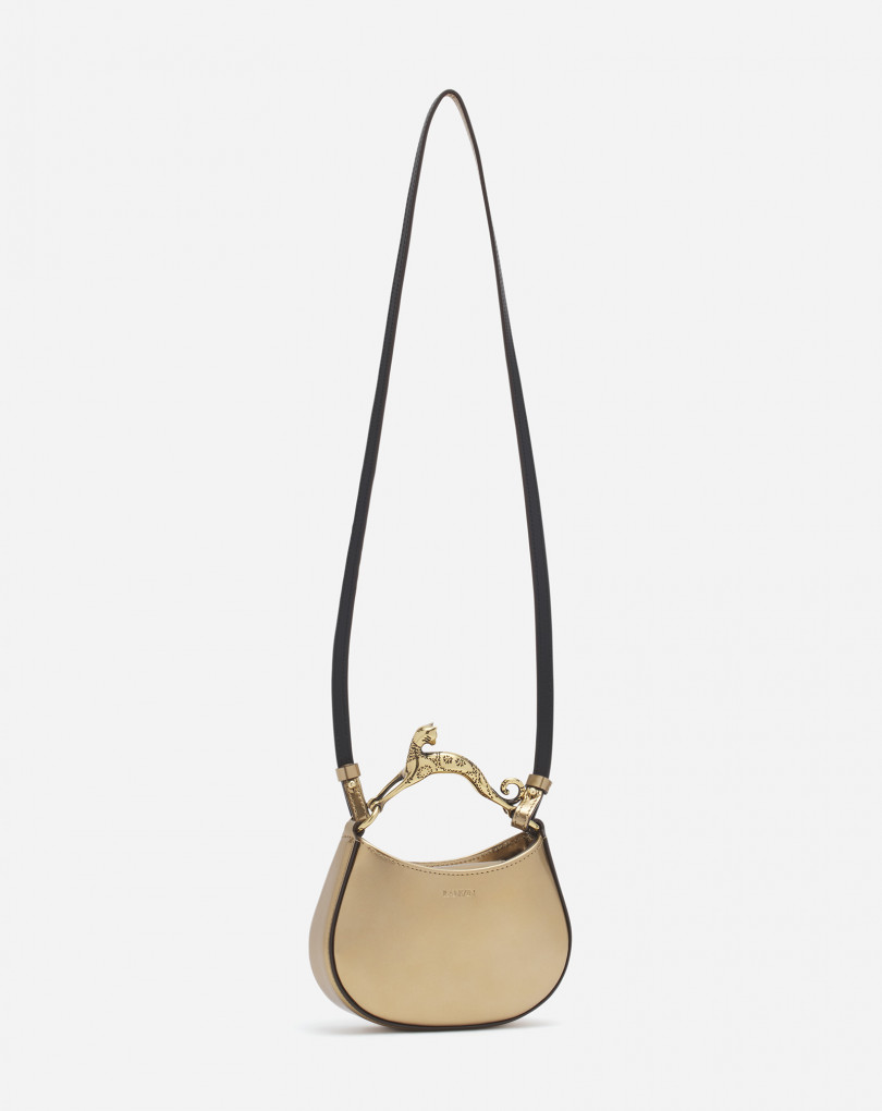 SAC HOBO CAT NANO EN CUIR MÉTALLISÉ