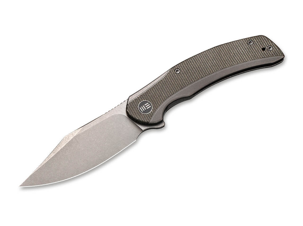 Snick Titanium Micarta Green