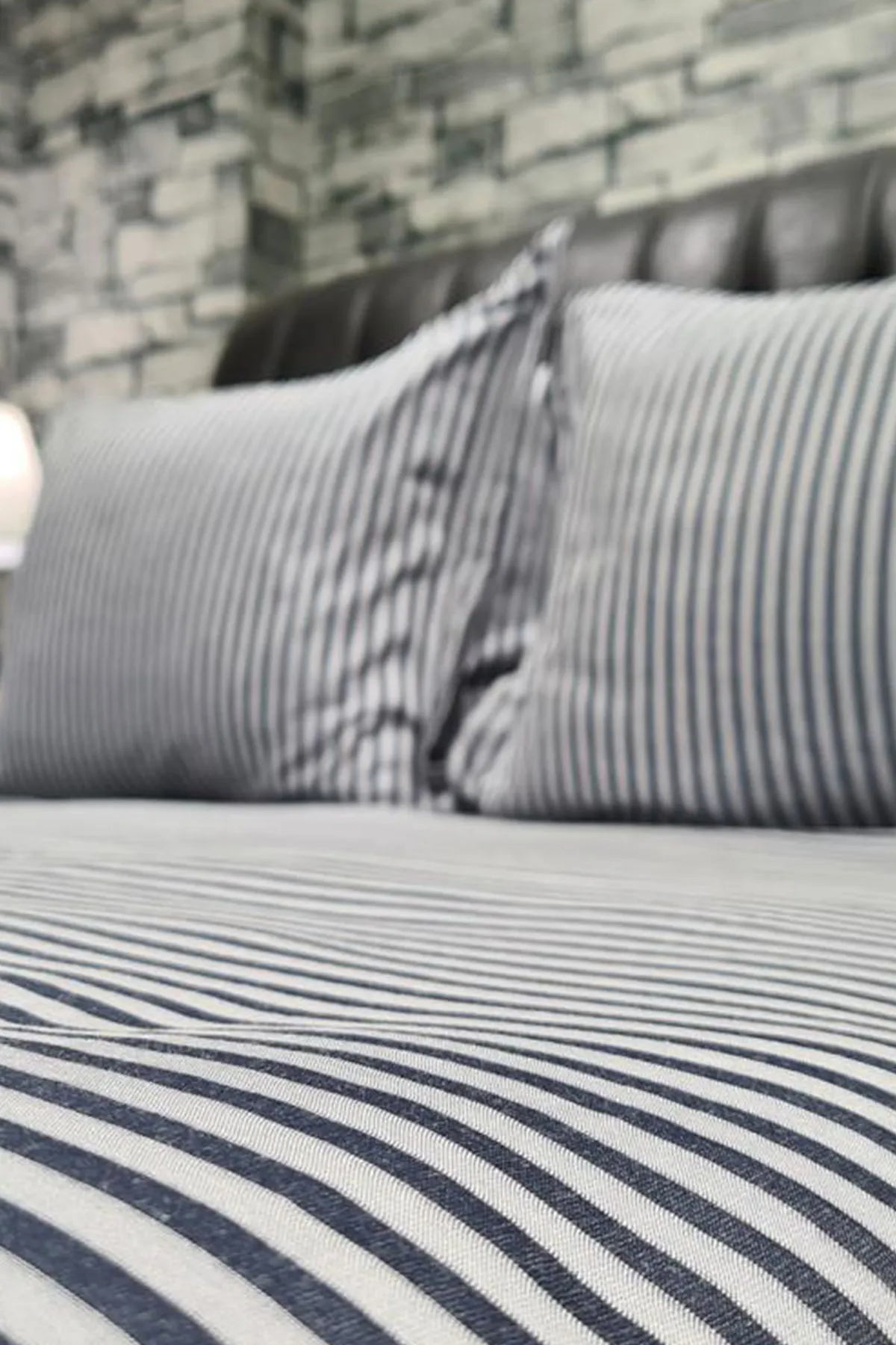 Çeyiz Diyarı  Zebra-Doppelbettbezug-Set, 6-teilig, Grau