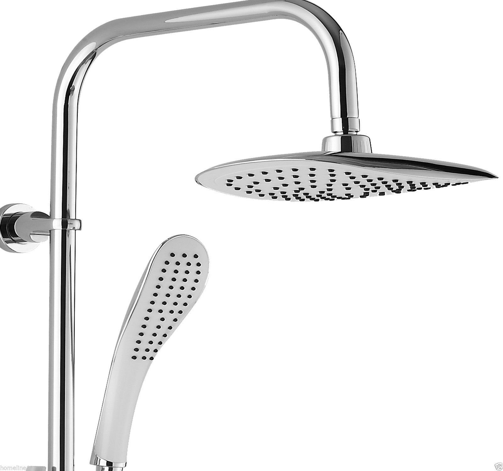 Homeline Duschsystem Regendusche set Überkopfbrausset Duschsäule Brauseset Duschsystem, Höhe 98 cm, 5 tlg.