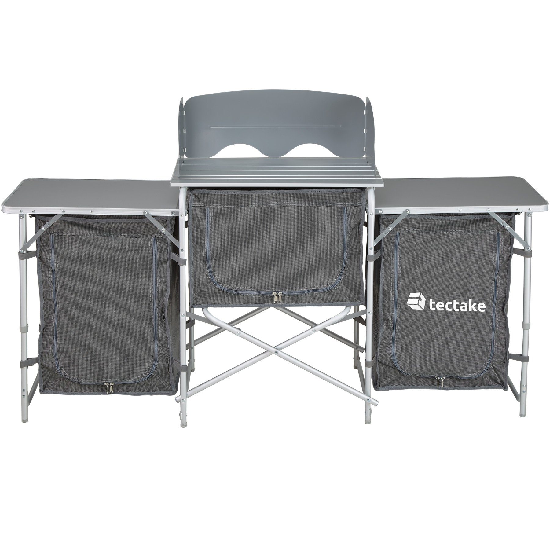 tectake Campingtisch Campingküche 172x52x104cm (1-St., 1 tlg)