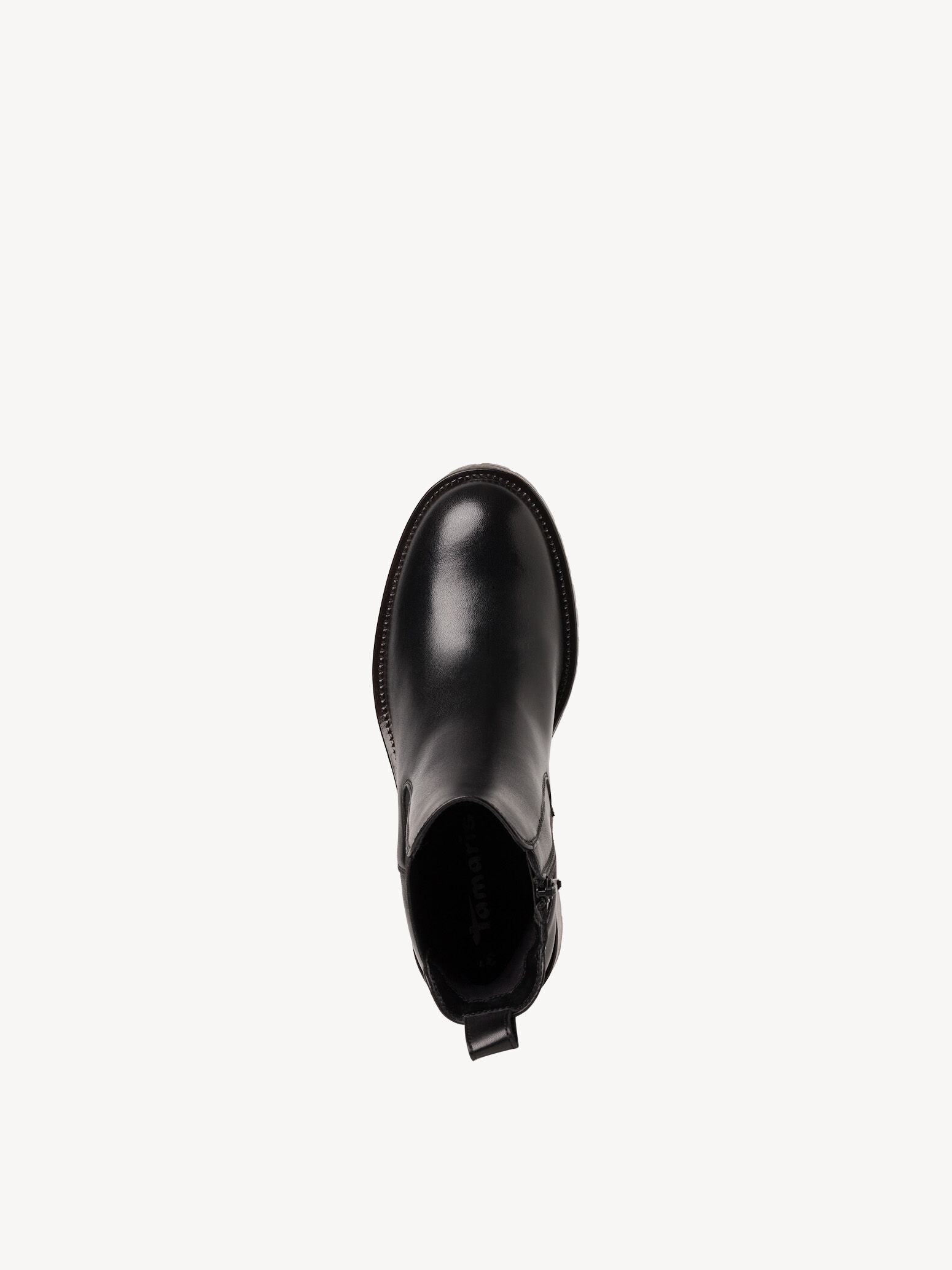 Bottine Chelsea en cuir - noir