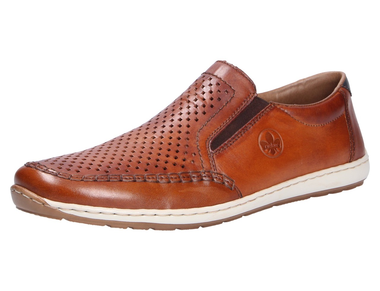 RIEKER Klassische Slipper braun Herren Slipper