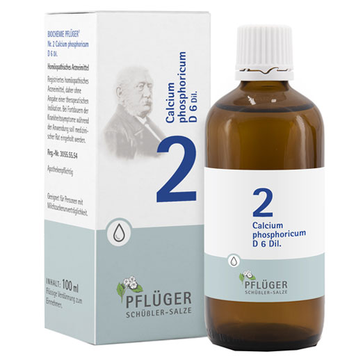 BIOCHEMIE Pflüger 2 Calcium phosphoricum D 6 Tro.  100 ml  Tropfen