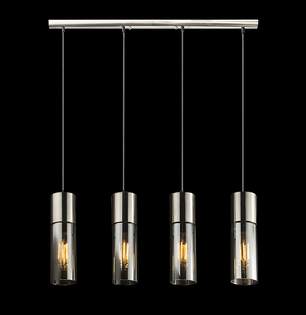 Globo Lighting - ANNIKA - Hängeleuchte Metall Nickel matt, 4x E27