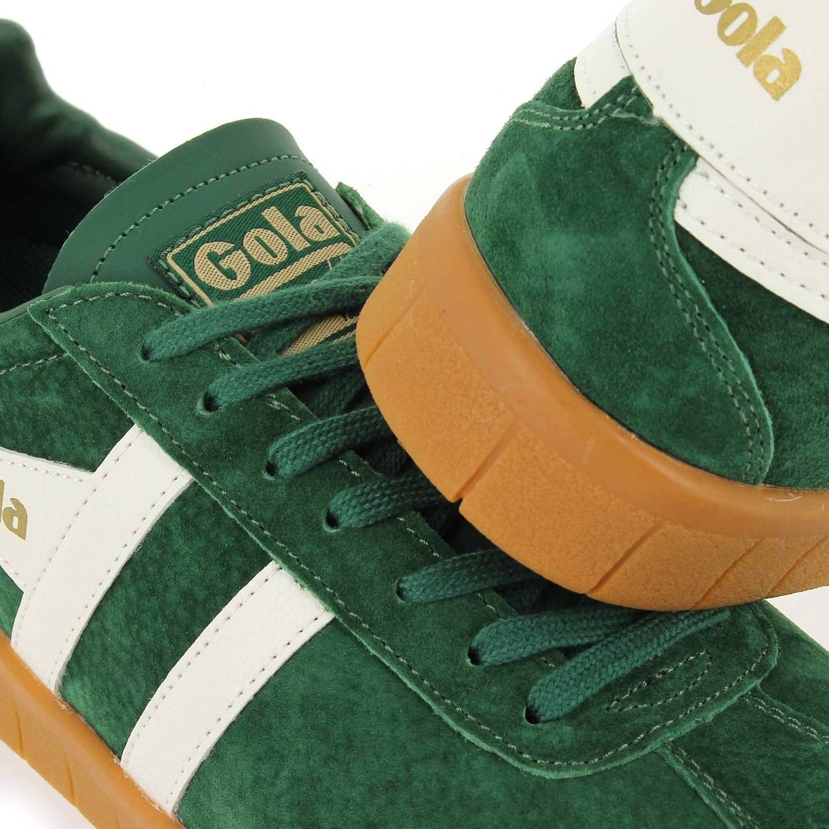 Gola  HURRICANE SUEDE CMB046 - vert blanc