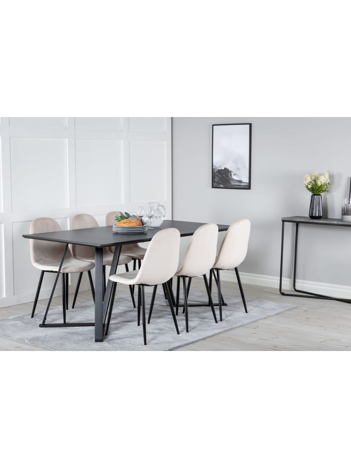 ebuy24 Essgruppe Marina 27 (7-teilig) Beige 90 x 180 cm günstig kaufen onesize