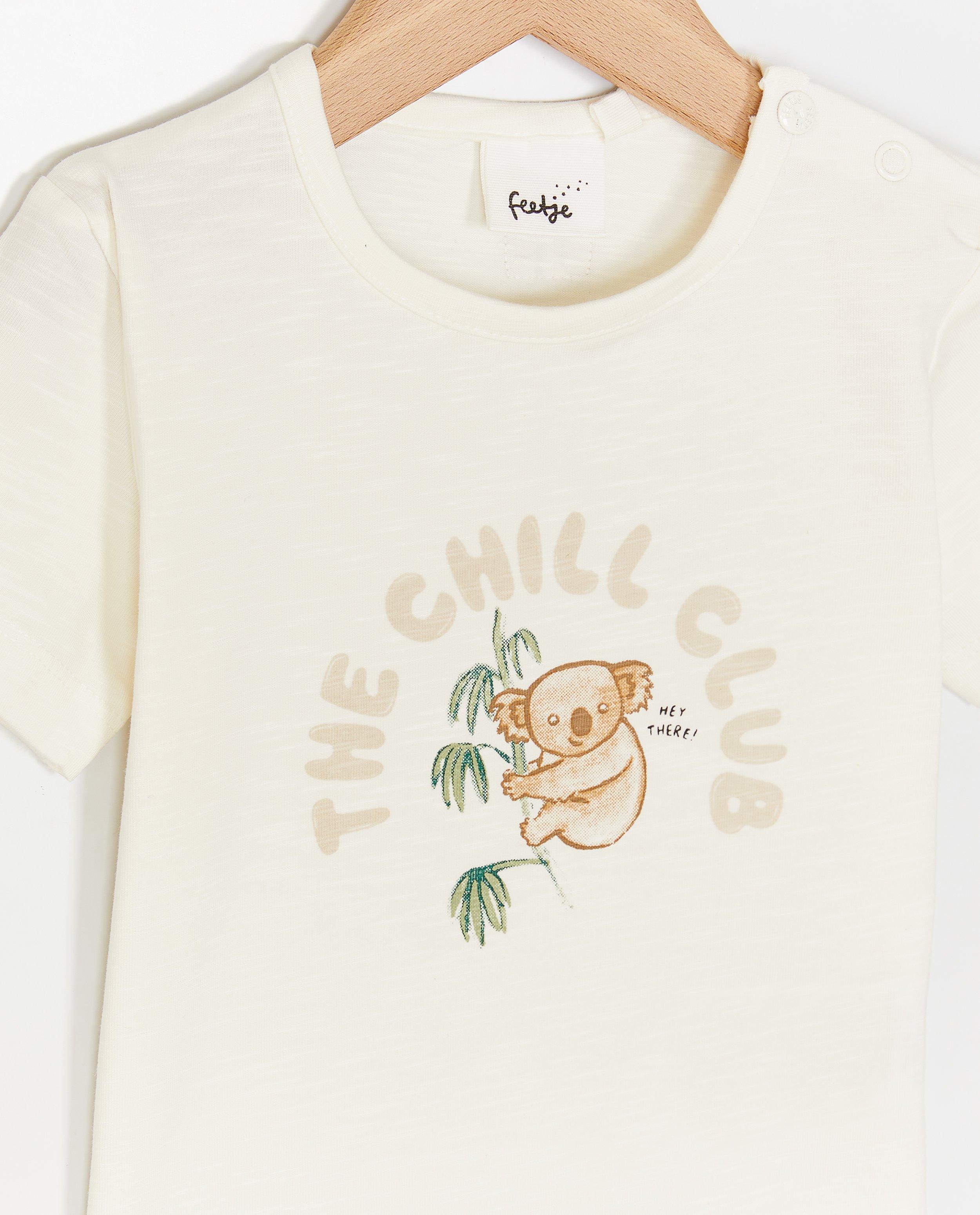 Feetje T-shirt med koalatryck vit