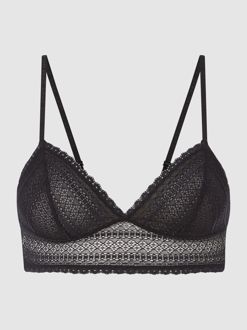 Bralette aus Spitze in schwarz