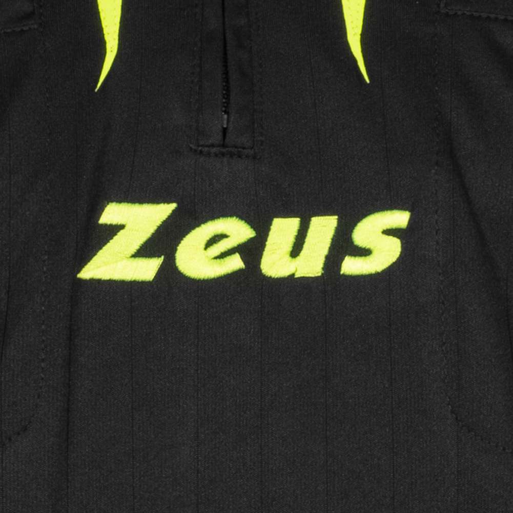 Zeus Herren Schiedsrichter Set Trikot mit Shorts Schwarz
