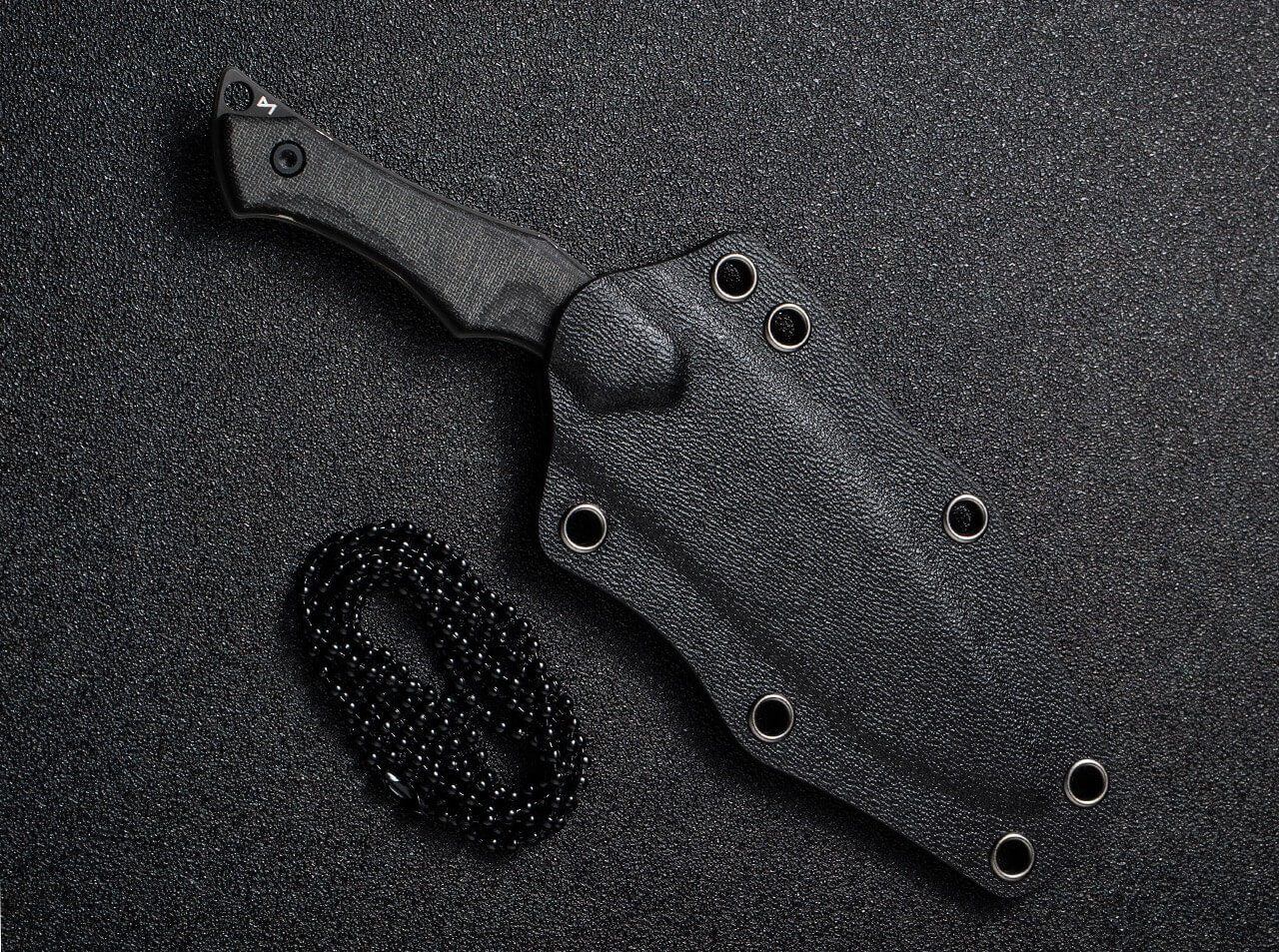 Vaquita II Micarta Black Damascus
