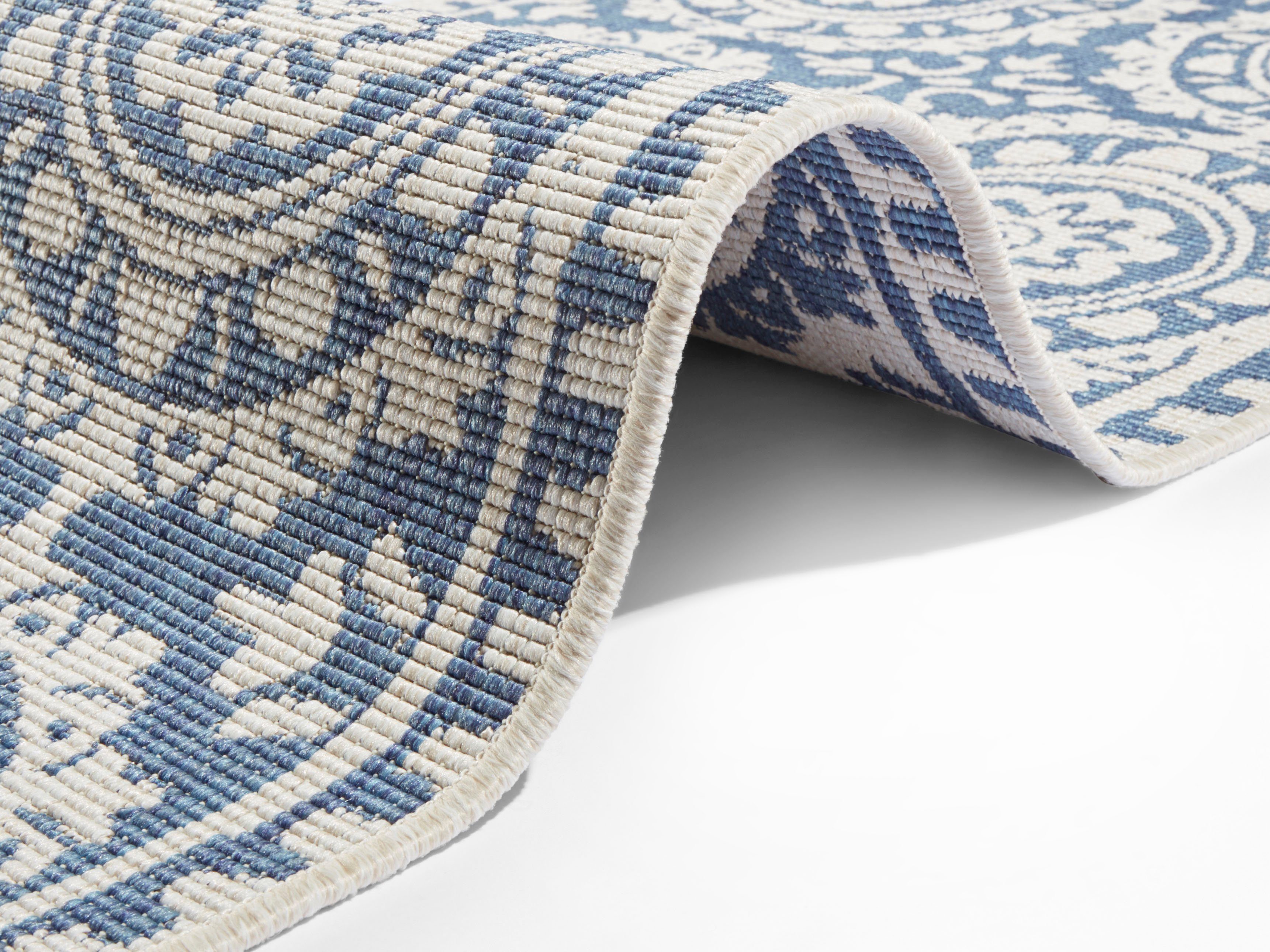 Läufer Jardin, NORTHRUGS, rechteckig, Höhe: 5 mm, Wendeteppich, In-& Outdoor, Vintage, Balkon, Garten, Wohnzimmer, Flur
