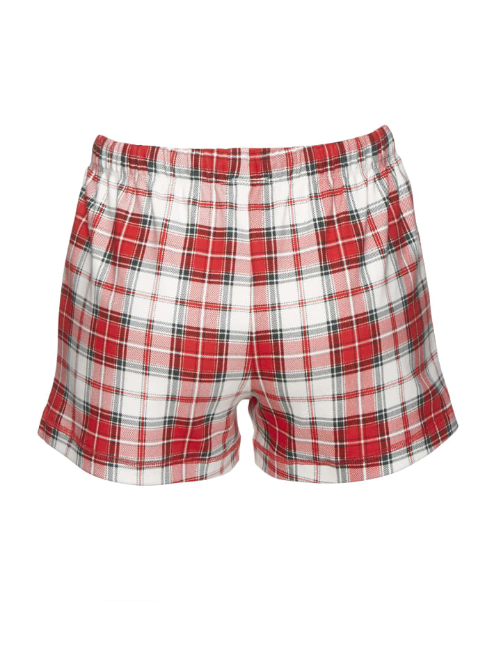 LASCANA Schlafshorts in rot günstig kaufen