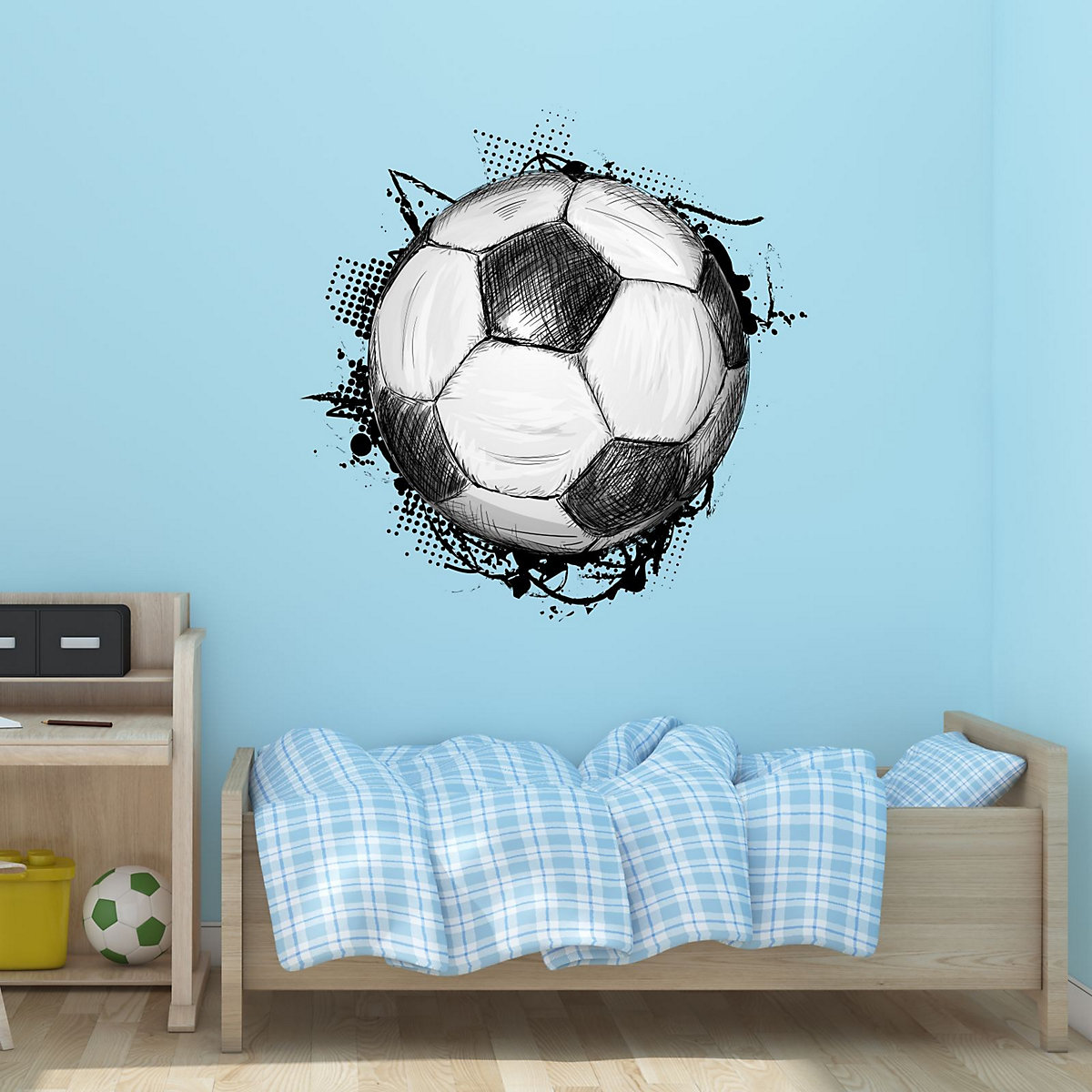 Wandtattoo 109 Wandtattoo Fussball Soccer in 6 vers. Größen Wandtattoos