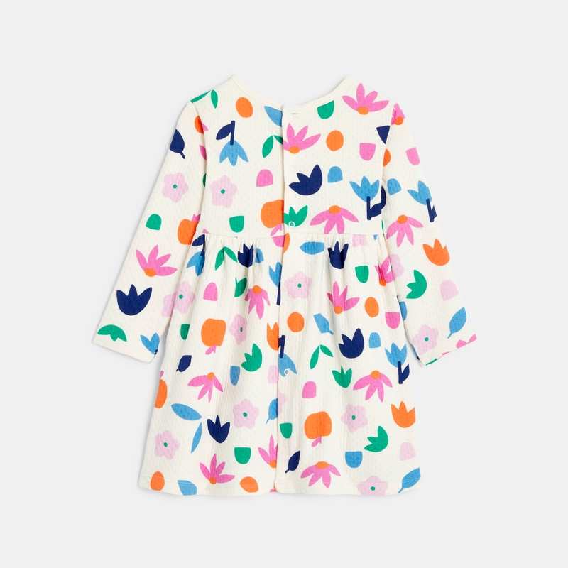 Robe bébé fille pointelle fleurie blanche Catimini