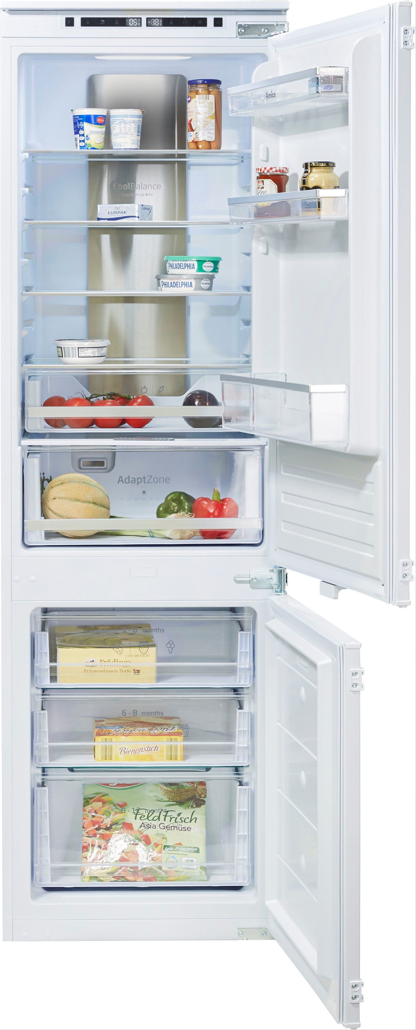 Amica Einbaukühlgefrierkombination EKGCS 387 950, 177,6 cm hoch, 54 cm breit