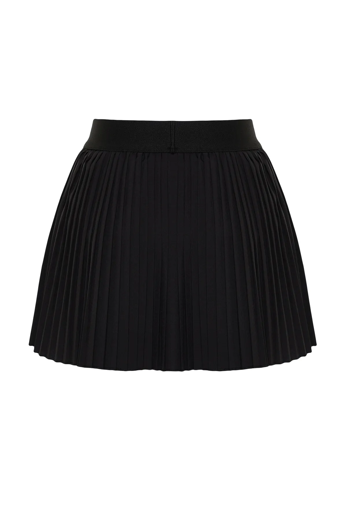 Trendyol Collection  Hochwertige, schwarze, mikroplissierte, 2-lagige Innenshorts mit Tasche, Tennis-Strick-Sport-Shorts-Rock THMSS24SR00004