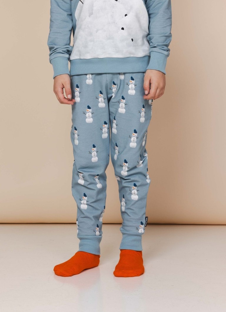 Schnarch-Herr-Schneemann-Hose aus Bio-Baumwolle