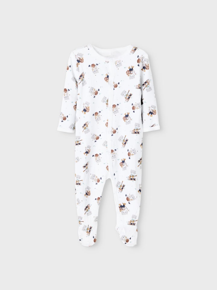 name it Baby Unisex 3er Pack Strampler mit Fuß Bärchen in Grau günstig kaufen