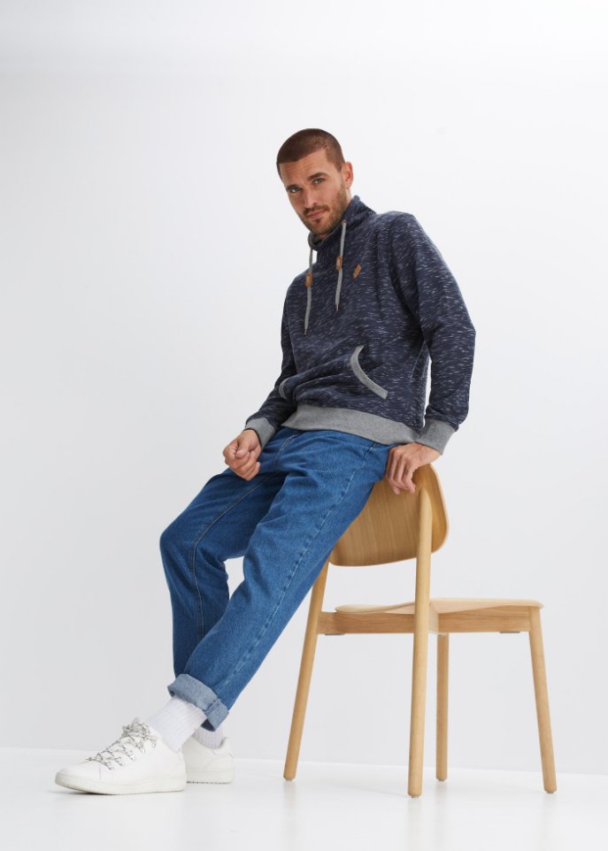 Sweatshirt mit Stehkragen