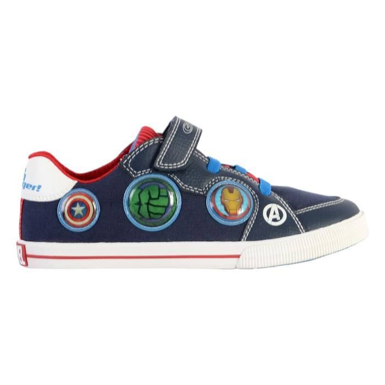 Basket à Scratch Plate Geox Enfant Kilwi Canv+Tumb bleu