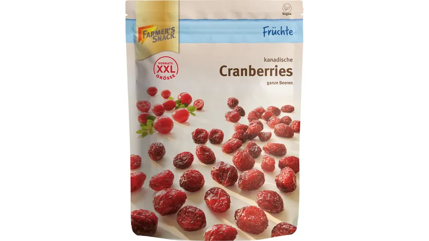 FARMER'S SNACK Cranberries ganze Beeren 400 g