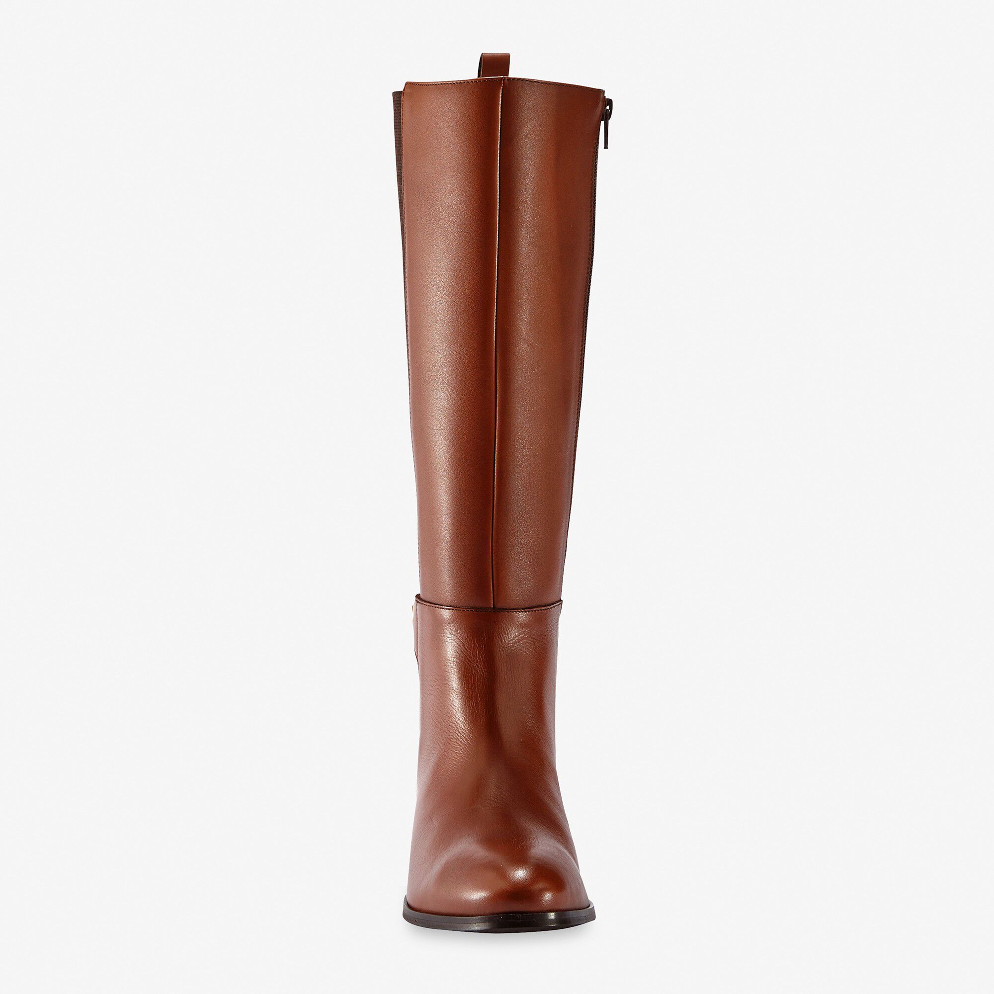 Bottes cavalières en cuir, spécial larges mollets