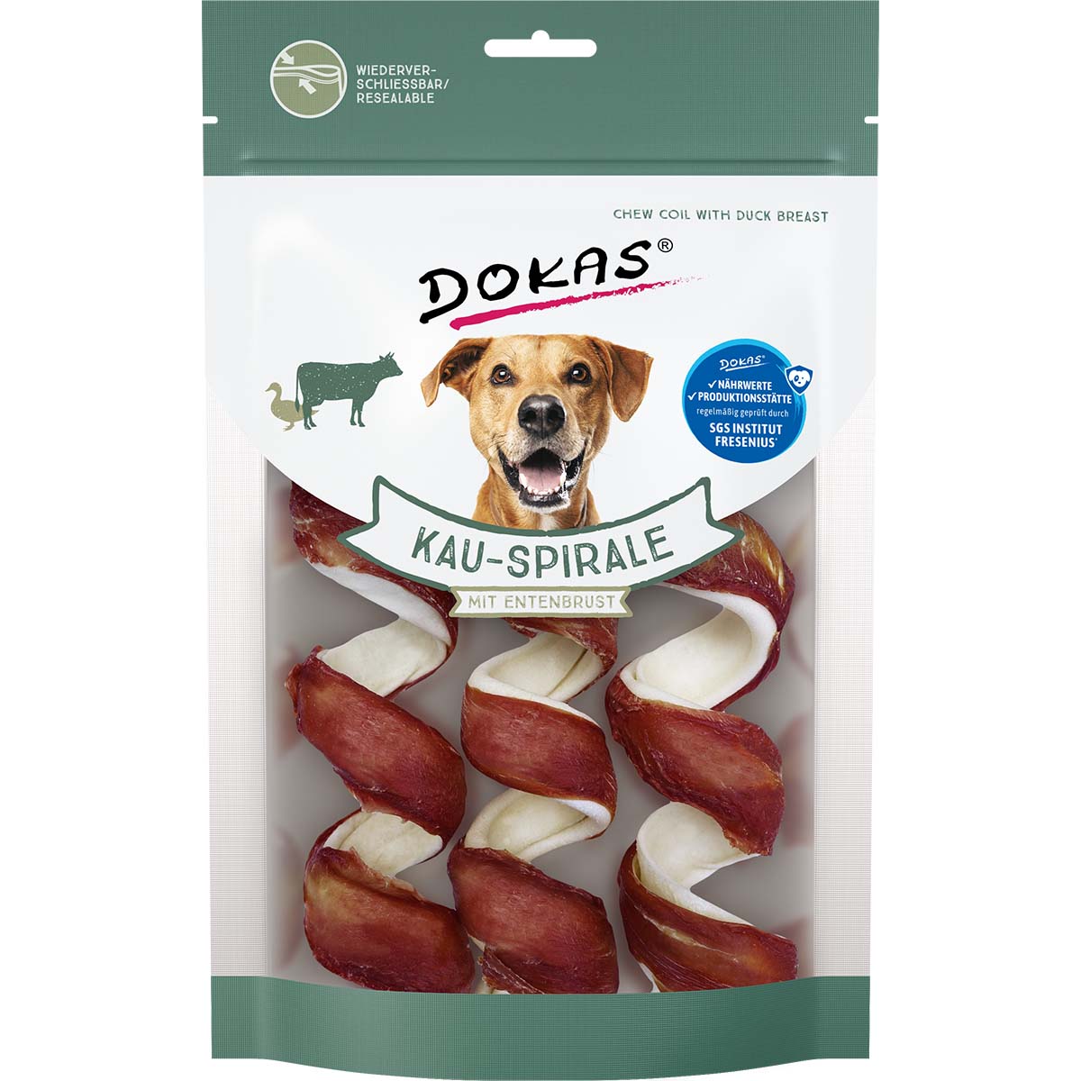 Dokas Kau-Spirale mit Entenbrust 3 St. kaufen bei ZooRoyal