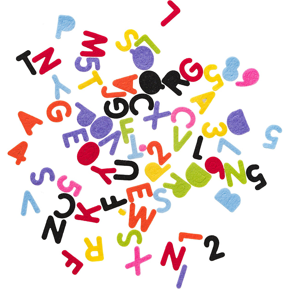 Playbox Filzbuchstaben und Zahlen, 500 Teile