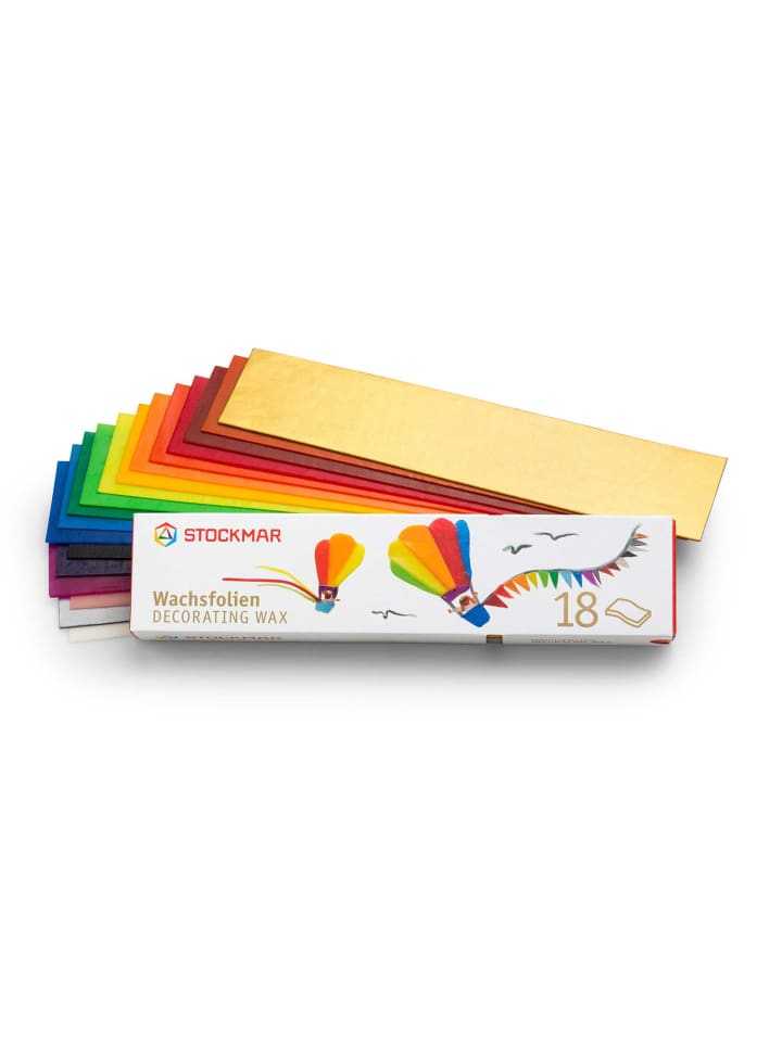 Stockmar Schmale Wachsfolien in 18 Farben Stockmar in Bunt günstig kaufen onesize