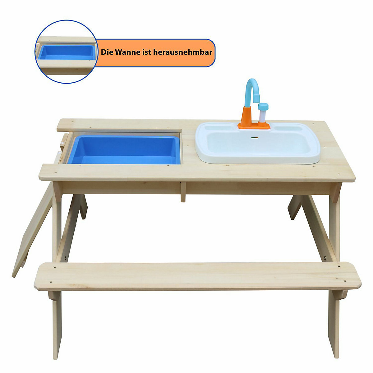 2in1 Kindersitzgruppe und Matschtisch Robin