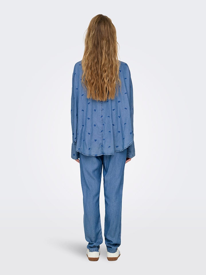 ONLY Bluse in Blau günstig kaufen