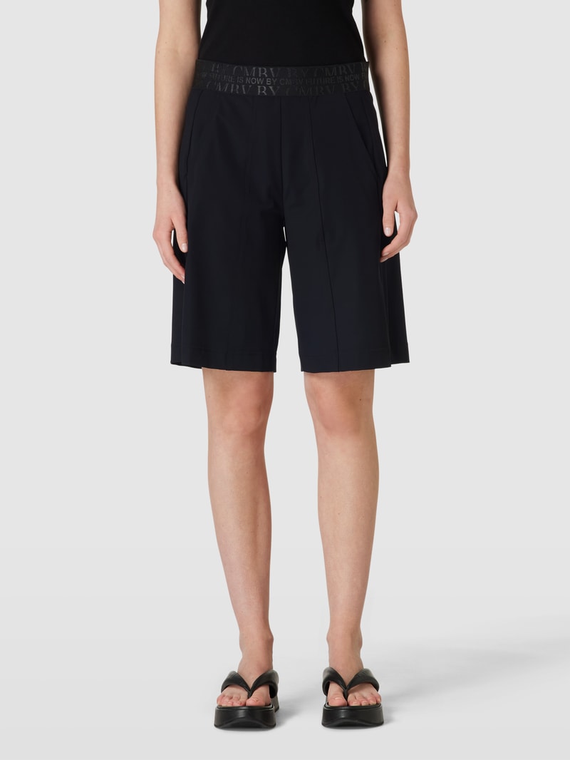 Bermudas mit elastischem Bund Modell 'BEVERLY' in schwarz