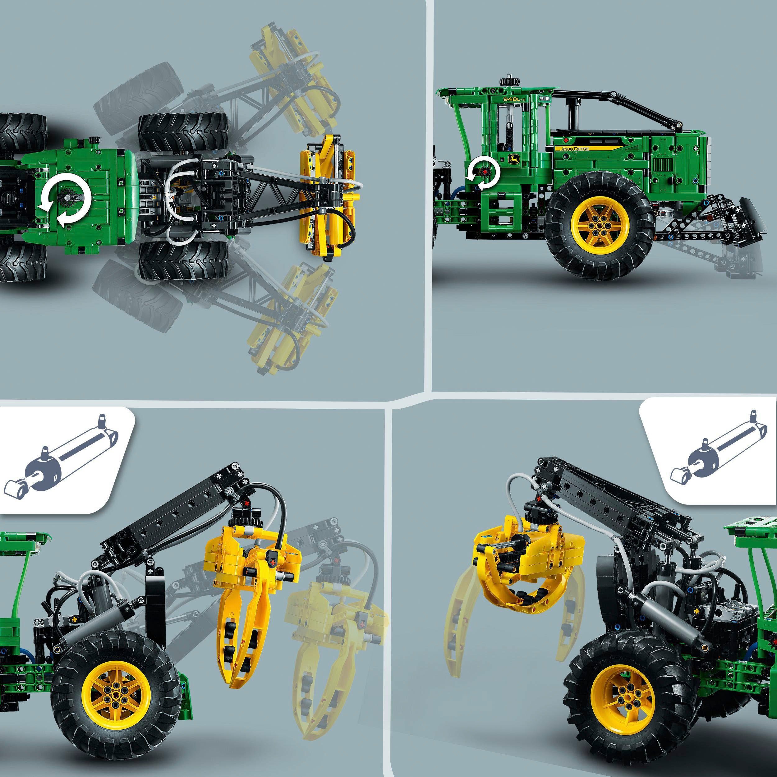 LEGO® Konstruktionsspielsteine John Deere 948L-II Skidder (42157), LEGO® Technic, (1492 St), Made in Europe
